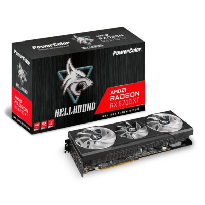 PowerColor Hellhound Radeon RX 6700 XT 12GB GDDR6 PCI Express 4.0 ATX Video Card AXRX 6700XT 12GBD6-3DHLV2 - Image 4