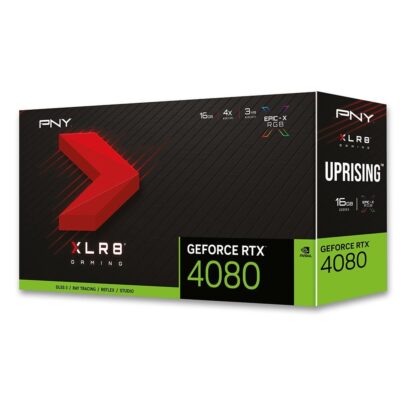 PNY XLR8 RTX 4080 UPRISING EPIC-X Triple Fan VCG408016TFXMPB NVIDIA GPU - Image 2