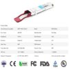 100G QSFP28 SR4 for Cisco QSFP-100G-SR4-S, 100GBASE-SR4 QSFP28 Optical Transceiver Module 850nm 100m DOM MTP/MPO DOM wholesale