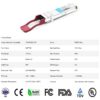 100G QSFP28 SR4 for Cisco QSFP-100G-SR4-S, 100GBASE-SR4 QSFP28 Optical Transceiver Module 850nm 100m DOM MTP/MPO DOM wholesale