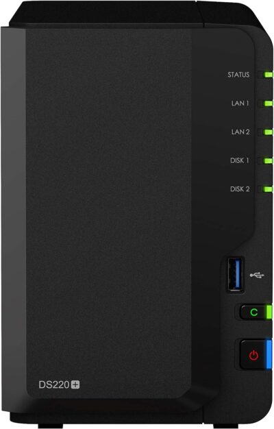 Synology 2 bay NAS DiskStation DS220+ (Diskless),Black wholesale