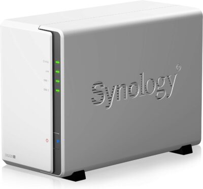 Synology 2 bay NAS DiskStation DS220j (Diskless), 2-bay 512MB DDR4, White, Grey wholesale