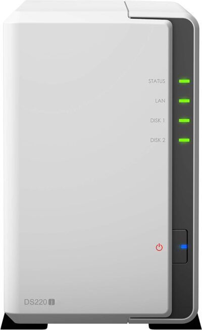 Synology 2 bay NAS DiskStation DS220j (Diskless), 2-bay 512MB DDR4, White, Grey wholesale