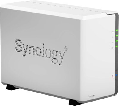 Synology 2 bay NAS DiskStation DS220j (Diskless), 2-bay 512MB DDR4, White, Grey wholesale