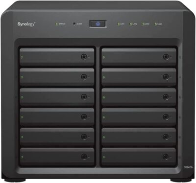 Synology DiskStation DS2422+ NAS Server with Ryzen 2.2 GHz CPU, 32GB Memory, 216TB HDD Storage, 4 x 1GbE LAN Ports, DSM Operating System wholesale