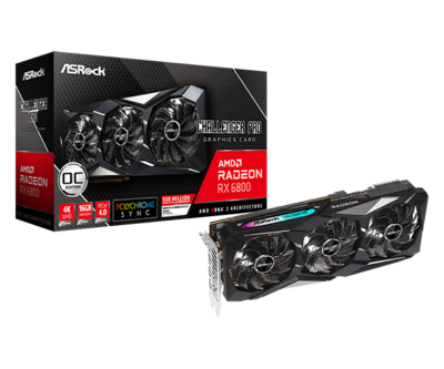 Asrock Radeon RX 6800 Challenger Pro 16G OC RX6800 CLP 16GO AMD GPU Graphic Card - Image 2