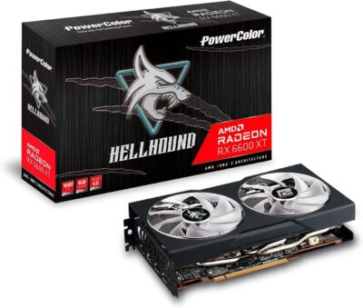 PowerColor Radeon RX 6600 XT HellHound 8GB GDDR6 AXRX 6600XT 8GBD6-3DHL-OC Video Graphic Card GPU wholesale