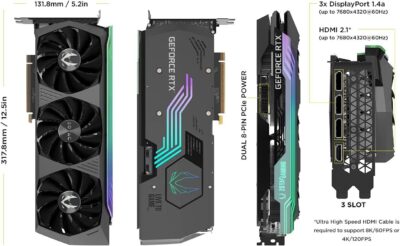 ZOTAC GAMING GeForce RTX 3080 AMP Holo ZT-A30800F-10P Nvidia GPU Graphic Card wholesale