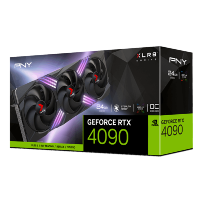 PNY XLR8 RTX 4090 VERTO EPIC-X Triple Fan OC VCG409024TFXXPB1-O NVIDIA GPU - Image 2