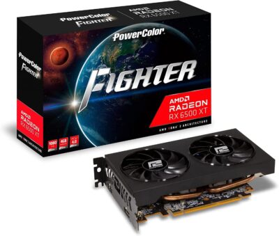 PowerColor Fighter Radeon RX 6500 XT 4GB GDDR6 PCI Express 4.0 ATX Video Card AXRX 6500XT 4GBD6-DH/OC wholesale