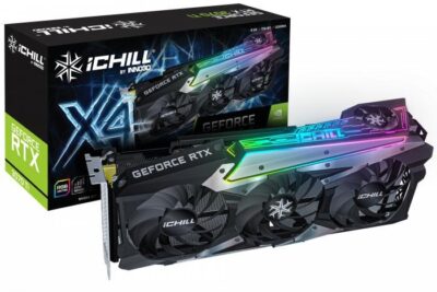 INNO3D RTX3070Ti ICHILL X4 W 8GB GDDR6X Nvidia GPU Graphic Card C307T4-086XX-1820VA35 wholesale