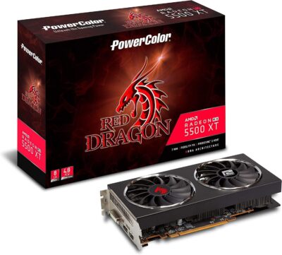 PowerColor Red Dragon Radeon RX 5500 XT AXRX 5500 XT 8GBD6-DHR OC AMD GPU Graphic Card wholesale