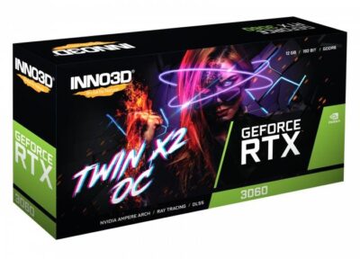 INNO3D GEFORCE RTX 3060 TWIN X2 OC Nvidia GPU Graphic Card N30602-12D6X-11902120H wholesale