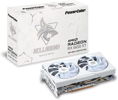Hellhound Spectral White Radeon RX 6650 XT 8GB GDDR6 AXRX 6650 XT 8GBD6-3DHLV2 OC AMD GPU Graphic Card - Image 4