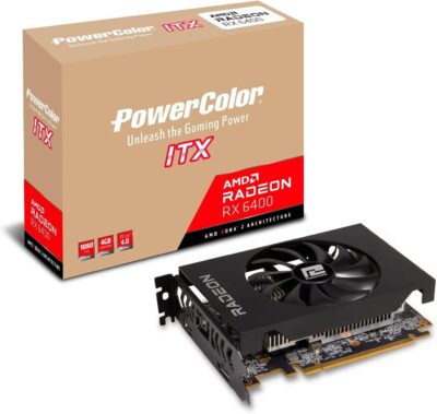 PowerColor Radeon RX 6400 ITX 4GB GDDR6 AXRX 6400 4GBD6-DH AMD GPU Graphic Card - Image 2
