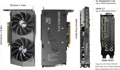 ZOTAC GAMING GeForce RTX 3050 Twin Edge OC ZT-A30500H-10M Nvidia GPU Graphic Card wholesale