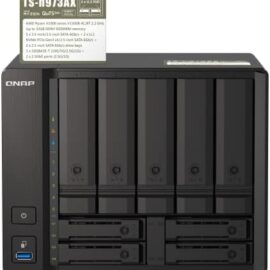 QNAP TS-h973AX-8G 9-Bay QuTS Hero NAS with 10GbE/2.5GbE Connectivity
