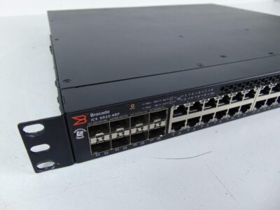 Brocade ICX6610-48P-E ICX 6610-48 - Switch - L3 - managed - 48 x 10/100/1000 + 8 x SFP+ - desktop, rack-mountable - Image 2