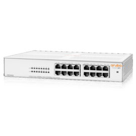 Aruba Instant On 1430 16-Port Gb Unmanaged Layer 2 Ethernet Switch | 16x 1G | Fan-Less | US Cord (R8R47A#ABA)