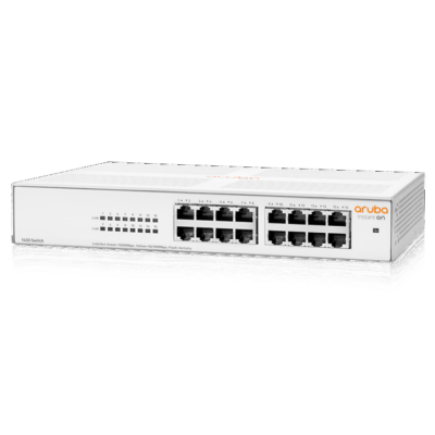 Aruba Instant On 1430 16-Port Gb Unmanaged Layer 2 Ethernet Switch | 16x 1G | Fan-Less | US Cord (R8R47A#ABA) wholesale