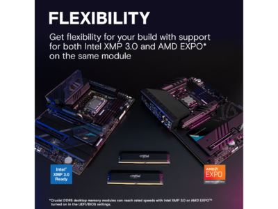 Crucial Pro Overclocking 32GB (2 x 16GB) DDR5 6000 (PC5 48000) Desktop Memory Model CP2K16G60C36U5B wholesale
