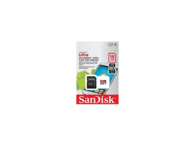 SanDisk 16GB Ultra microSDHC UHS-I/Class 10 Memory Card with Adapter, Speed Up to 80MB/s (SDSQUNC-016G-GN6MA) wholesale