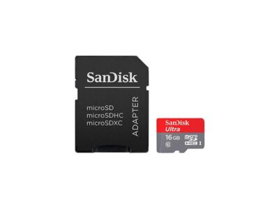 SanDisk 16GB Ultra microSDHC UHS-I/Class 10 Memory Card with Adapter, Speed Up to 80MB/s (SDSQUNC-016G-GN6MA) wholesale