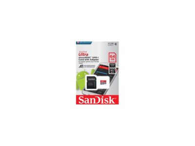 SanDisk 64GB Ultra microSDXC A1 UHS-I/U1 Class 10 Memory Card with Adapter, Speed Up to 100MB/s (SDSQUAR-064G-GN6MA) wholesale