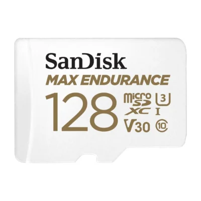 SanDisk 128GB MAX ENDURANCE microSDXC, U3, V30, Memory Card with Adapter for Home Security Cameras and Dash Cams, Speed up to 100MB/s (SDSQQVR-128G-GN6IA) wholesale