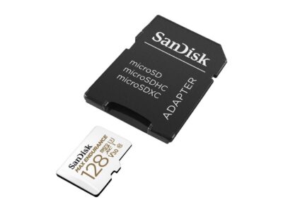 SanDisk 128GB MAX ENDURANCE microSDXC, U3, V30, Memory Card with Adapter for Home Security Cameras and Dash Cams, Speed up to 100MB/s (SDSQQVR-128G-GN6IA) wholesale