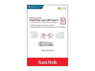 SanDisk 64GB Ultra Dual Drive Luxe USB Type-C Flash Drive (SDDDC4-064G-G46) wholesale