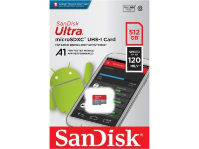 SanDisk 512GB Ultra microSDXC A1 UHS-I/U1 Class 10 Memory Card with Adapter, Speed Up to 120MB/s (SDSQUA4-512G-GN6MA) wholesale