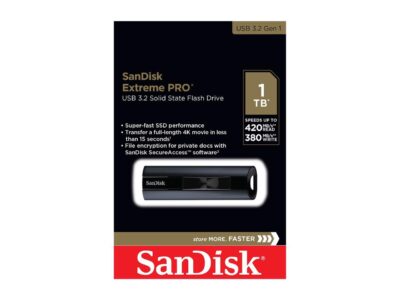 SanDisk 1TB Extreme Pro USB 3.2 Gen 1 Solid State Flash Drive, Speed up to 420MB/s (SDCZ880-1T00-G46) wholesale