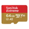 SanDisk Extreme 64GB microSDXC Flash Memory with Adapter Model SDSQXAH-064G-GN6MA wholesale