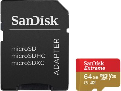 SanDisk Extreme 64GB microSDXC Flash Memory with Adapter Model SDSQXAH-064G-GN6MA wholesale