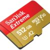 SanDisk 512GB Extreme microSDXC UHS-I/U3 A2 Micro SD Card with Adapter, Speed Up to 190MB/s (SDSQXAV-512G-GN6MA) wholesale