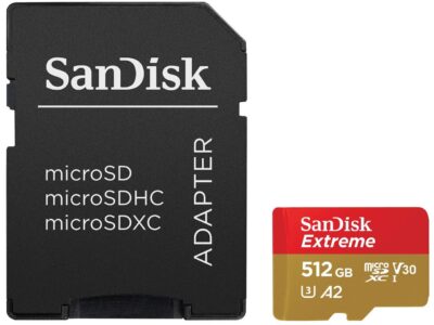 SanDisk 512GB Extreme microSDXC UHS-I/U3 A2 Micro SD Card with Adapter, Speed Up to 190MB/s (SDSQXAV-512G-GN6MA) - Image 3