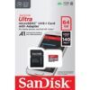 SanDisk 64GB Ultra microSDXC A1 UHS-I/U1 Class 10 Memory Card with Adapter, Speed Up to 140MB/s (SDSQUAB-064G-GN6MA) wholesale