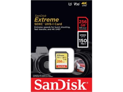 SanDisk 256GB Extreme SDXC UHS-I/U3 Class 10 V30 Memory Card, Speed Up to 150MB/s (SDSDXV5-256G-GNCIN) - Image 4