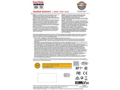 SanDisk 256GB Extreme SDXC UHS-I/U3 Class 10 V30 Memory Card, Speed Up to 150MB/s (SDSDXV5-256G-GNCIN) - Image 5
