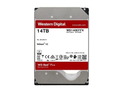 WD Red Plus 14TB NAS Hard Disk Drive - 5400 RPM Class SATA 6Gb/s, CMR, 512MB Cache, 3.5 Inch - WD140EFFX wholesale