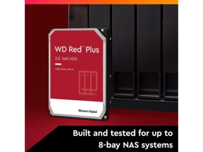 WD Red Plus 8TB NAS Hard Disk Drive - 5640 RPM Class SATA 6Gb/s, CMR, 128MB Cache, 3.5 Inch - WD80EFZX wholesale