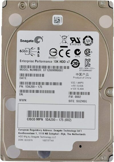 Seagate Savvio 10K.7 ST1200MM0007 1.2TB 10000 RPM 64MB Cache SAS 6Gb/s 2.5" Enterprise Internal Hard Drive - Image 4
