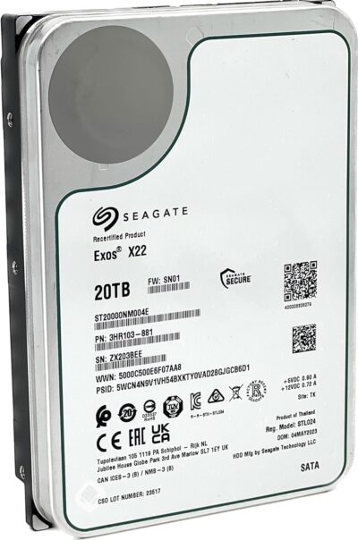 Seagate Exos X22 20TB SATA 6Gb/s 7200RPM 3.5-inch Enterprise HDD - ST20000NM004E - Image 4