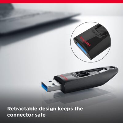 SanDisk 128GB Ultra USB 3.0 Flash Drive - SDCZ48-128G-GAM46, Black wholesale