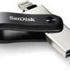 SanDisk 256GB iXpand Flash Drive Go for iPhone and iPad - SDIX60N-256G-GN6NE, Black wholesale