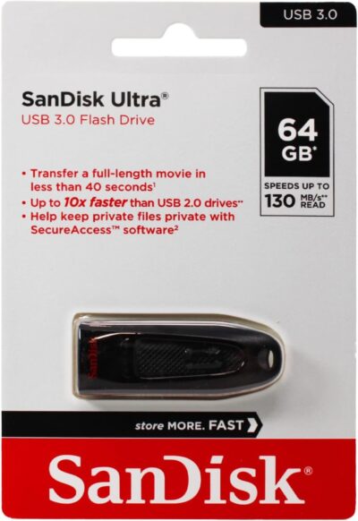 SanDisk 512GB Ultra USB 3.0 Flash Drive - SDCZ48-512G-G46, Black wholesale