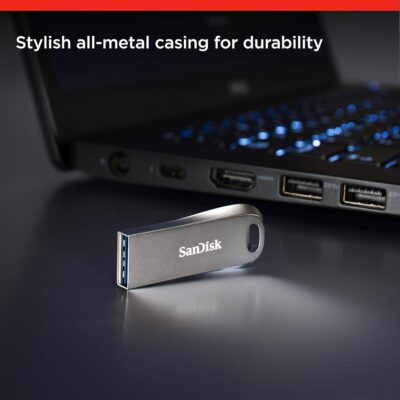 SanDisk 256GB Ultra Luxe USB 3.1 Gen 1 Flash Drive - SDCZ74-256G-G46, Black wholesale