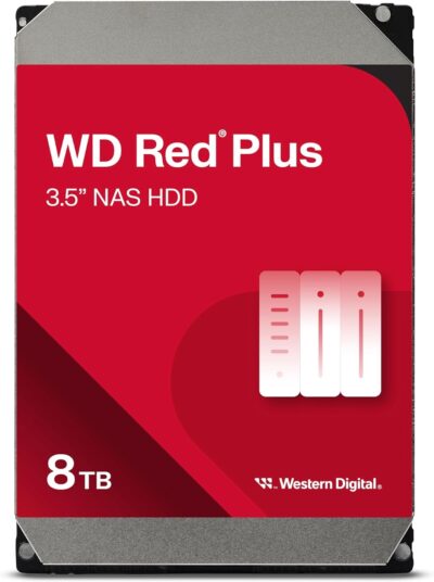 Western Digital 8TB WD Red Plus NAS Internal Hard Drive HDD - 5640 RPM, SATA 6 Gb/s, CMR, 256 MB Cache, 3.5" - WD80EFPX wholesale