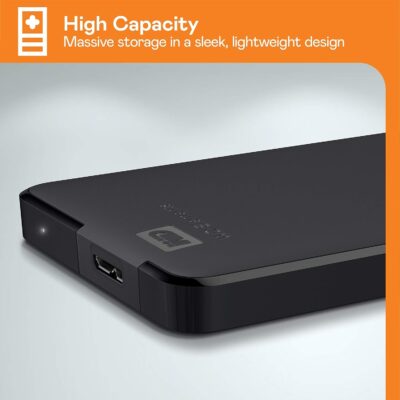 WD 5TB Elements Portable External Hard Drive for Windows, USB 3.2 Gen 1/USB 3.0 for PC & Mac, Plug and Play Ready - WDBU6Y0050BBK-WESN wholesale